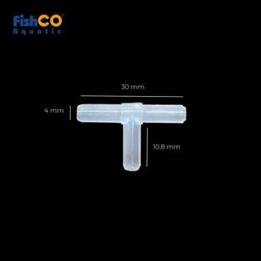 Fishco Sambungan Konektor Selang Aerator Aquarium T kecil