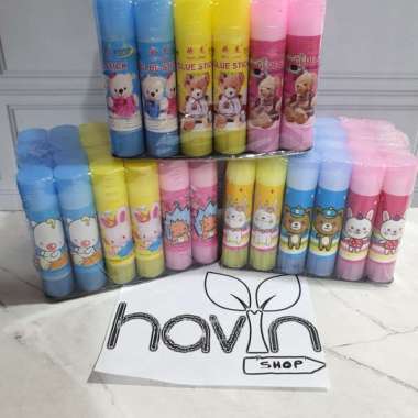 lem murah/lem stik/lem kertas/glue stik/lem stick/lem fancy Multicolor