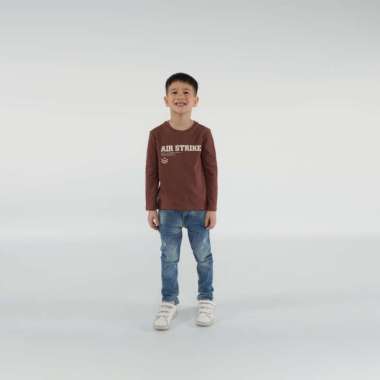 Little X∙eight Boy Edwin T-Shirt - Kaos Panjang Anak Cowok 7-8 tahun