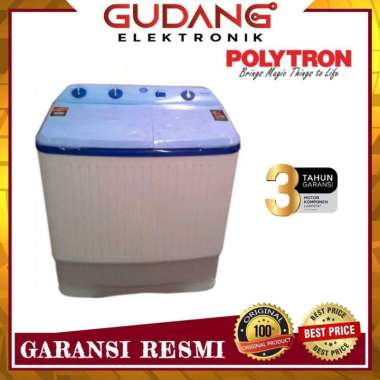 MESIN CUCI 2 TABUNG POLYTRON PWM 8363 TWIN TUBE POLYTRON PWM8363