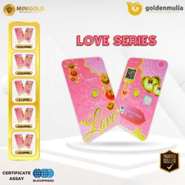 Golden Mulia MINI GOLD Gift Series Love 0.025 gram