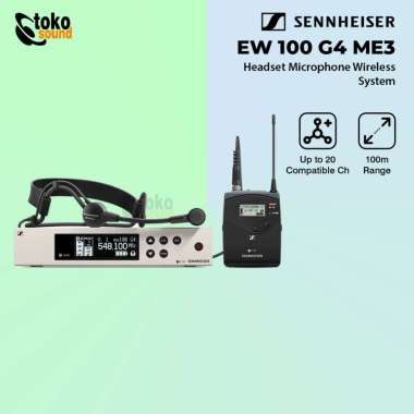 Sennheiser EW 100 G4 ME3 - Wireless Headset Microphone System Orginal