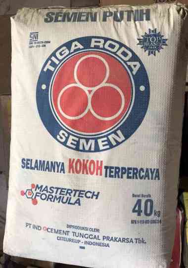 Semen Putih Tiga Roda plastik Kiloan