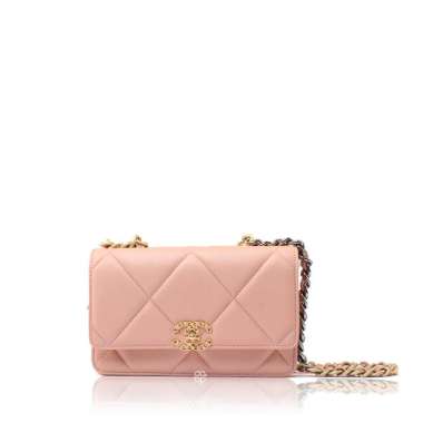 Chanel WOC C19 Quilted Leather in Blush Pink