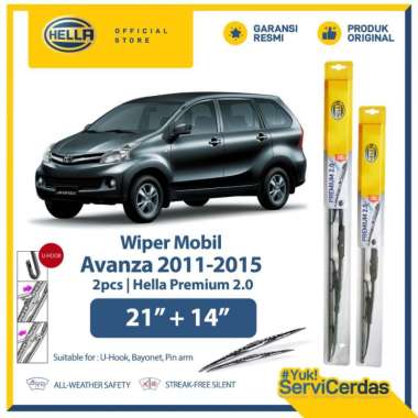 Wiper Mobil TOYOTA - HELLA Premium 2.0 Avanza2011 to 2015