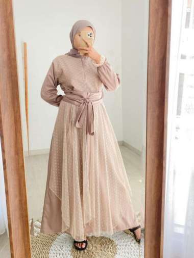 Baju Gamis Wanita Terbaru 2021 Remaja Kekinian Gamis untuk Lebaran Multicolor