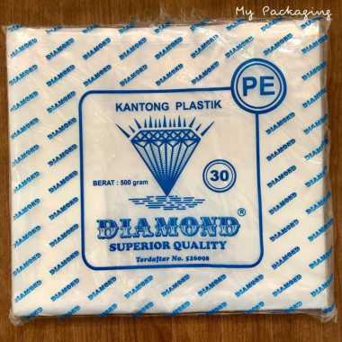 Kantong plastik BENING TEBAL 30 x 50cm - DIAMOND DIAMOND