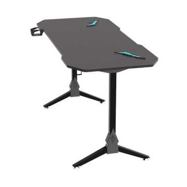 Meja Gaming Komputer PC RGB LED Lights with Cup Headphone Holder - S1-Y