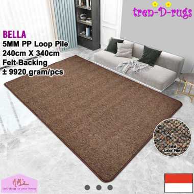 Tren-D-rugs Karpet polos jumbo permadani modern alas lantai ruang tamu kamar tidur bulu minimalis 24