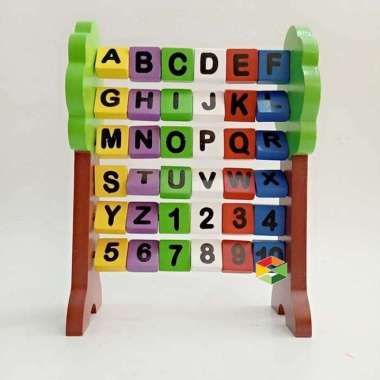 terlaris ape paud sempoa huruf pohon abjad berdiri mainan alfabet anak Multicolor