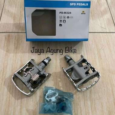 Pedal Shimano PD M324 Cleat dan Non Cleat