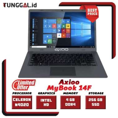 LAPTOP Axioo MyBook 14F N4020 8GB / 4GB 512G / 256GB 2.5K WH10 PRO 13.3" 4/256GB