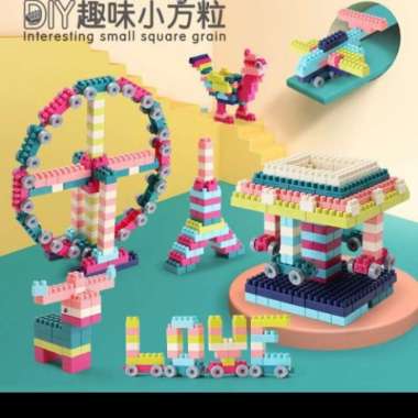 interesting building block ,diy small square grain