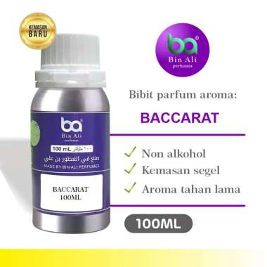 Bibit Parfum BACCARAT Alrehab 100ML Bibit Parfum Murni Tahan Lama Asli Segel Botol Alumunium UV Eksk