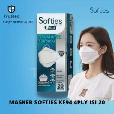 softies 3d surgical mask masker kf94 softies isi 20 pcs
