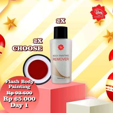Paket 2 Viva Body Painting, 2 Viva Body Painting Remover Viva Cosmetics