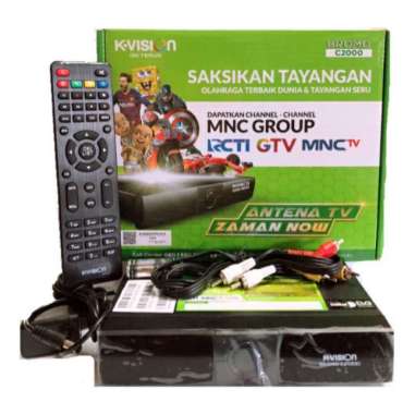 RECEIVER K-VISION C band BROMO c2000 stb MNC GROUP MEASAT Multicolor