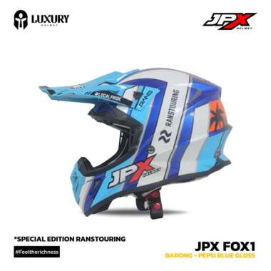 Helm Trail - Helm JPX FOX1 - Barong/Rans - Offroad L PepsiBlueGloss