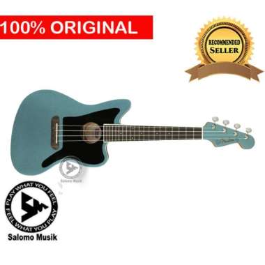 Ukulele Elektrik Fender Fullerton Jazzmaster Walnet FB Tidepool