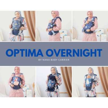 Nana Baby Carrier Optima V2 Overnight Gendongan Bayi Ssc M Shape Multicolor