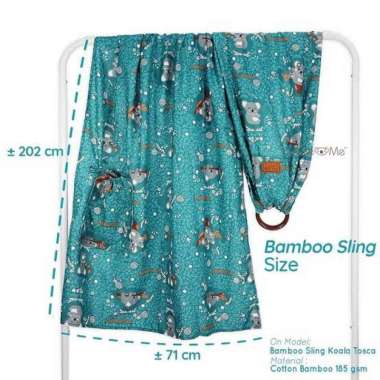 Bamboo Sling Cuddle Me Ringsling Gendongan Bayi Kain M Shape Multicolor