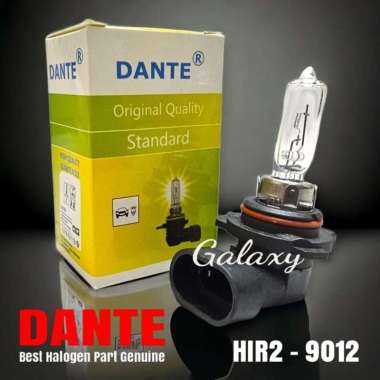 Bohlam Halogen DANTE Original - H3 H4 H11 H7 H16 HB3 HB4 HIR2 9012 hir2