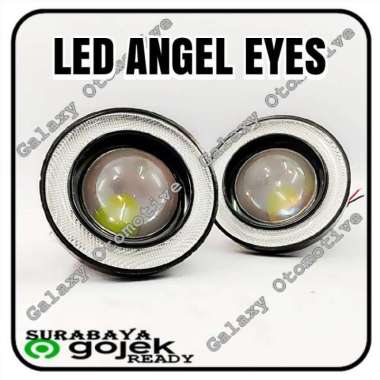 Led Angel Eyes - Led Foglamp Universal 76mm & 89mm Putih - 89mm