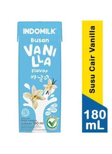 Promo Harga Indomilk Korean Series Busan Vanilla 180 ml - Blibli
