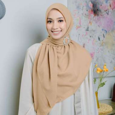 Lozy Hijab - Mima Syari Lasercut (Hijab Segiempat Syari Lasercut) Honey Gold