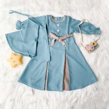 1 - 3 Tahun Zia Series Setelan Gamis Anak Perempuan Dress Anak Muslim Multicolor