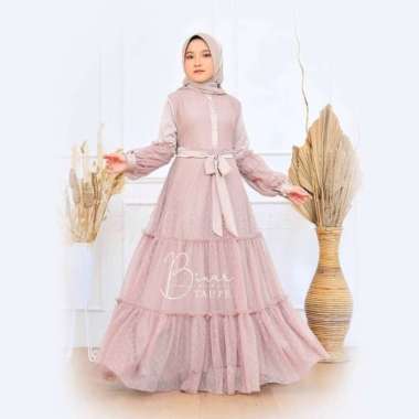 Viral BINAR DRESS KIDS Baju Gamis Syari Anak Muslimah Model Terbaru Multicolor