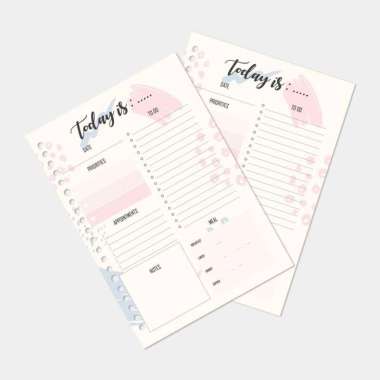 Loose leaf A5 - Kertas Binder Today is by Bukuqu Bookpaper 90gsm