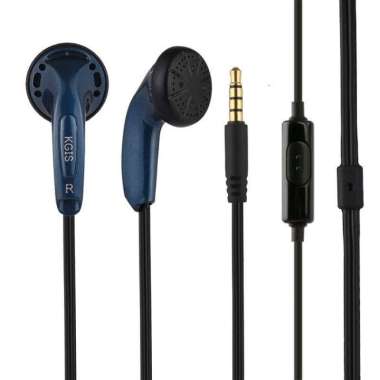 no brand HEADSET Earphone With Mic KGIS HiFi Bass Kere Hore Earbud New Legend Sound - Putih merah