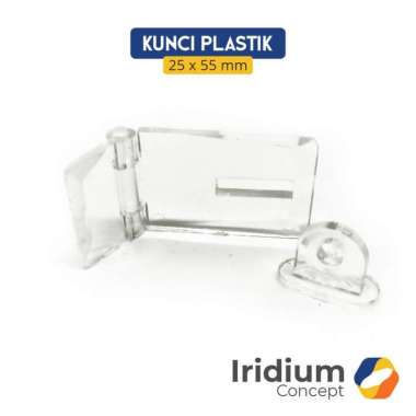 Kunci kotak gembok akrilik bening acrylic box lock plastik kecil