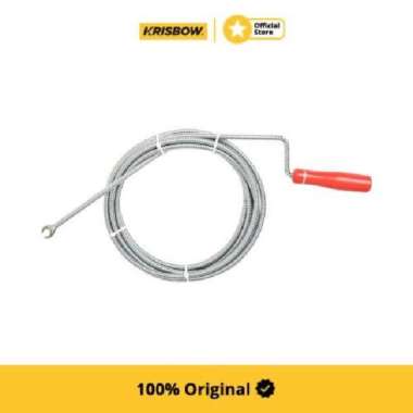 Krisbow Drain Auger Alat Pembersih Pipa Pembuangan 9 Mmx5Mtr