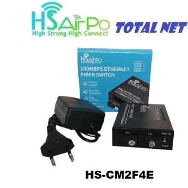 HSAIRPO HTB HS-CM2F4E MEDIA CONVERTER FO 2SC 4Lan RJ45 CM2F4E 10/100 20KM