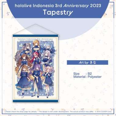 Hololive Indonesia 3rd Anniversary 2023 Commemoration Tapestry