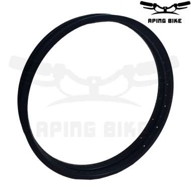 Velg Alloy 20 Polos 36H Hitam Rims Sepeda Pelek Aloy Sepeda BMX