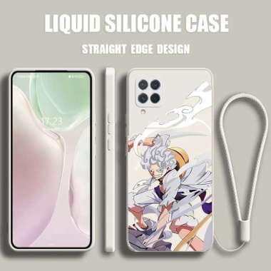 Casing Samsung A22 M22 M32 LUFFY GEAR 5 Softcase TALI Silicone Gambar SAMSUNG M32 Putih