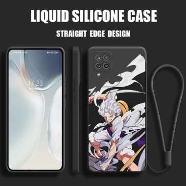 Casing Samsung A22 M22 M32 LUFFY GEAR 5 Softcase TALI Silicone Gambar SAMSUNG M22 Hitam