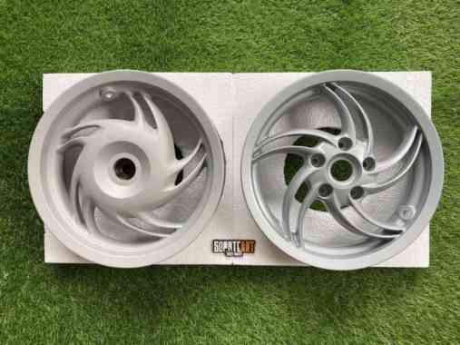 Velg Fly Original Piaggio Silver Anodized Ring 12 Untuk Vespa Matic Multicolor
