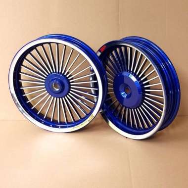 Velg Ring 14 Top Retro Blue Chrome Scoopy New Multicolor