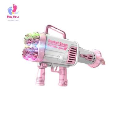 Pistol Pencipta Gelembung Gatling Roket 64-Lubang Besar untuk Kamar Mandi Anak-anak Mesin Gelembung 