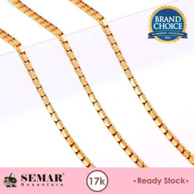 Kalung Emas Stela Polos Gold 17K Semar Nusantara 3gram