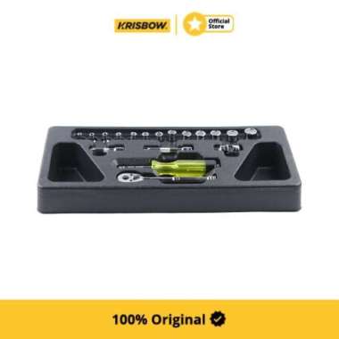 Krisbow Set Kunci Socket Sq1/4 Inci 4-14 Mm