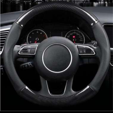 Sarung Stir Steering Wheel Cover Mobil Motif Carbon Innova Lama Multicolor