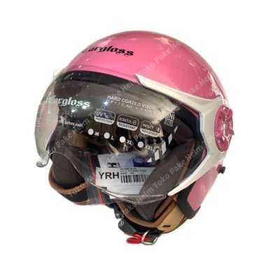 Helm cargloss hijab retro original pink