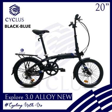 Sepeda Lipat Exotic Explore 3.0 Alloy 7 Speed Disc Brake Rem Cakram