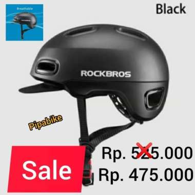 Helm Sepeda lipat Rockbross / MTB/ road bike not bern GUB PMT - Hitam Hitam