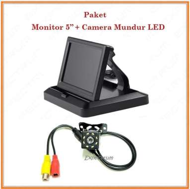 Monitor Tv Lipat 5 Inch - Paket Monitor Tv 5 Inch &amp; Kamera Led Multicolor